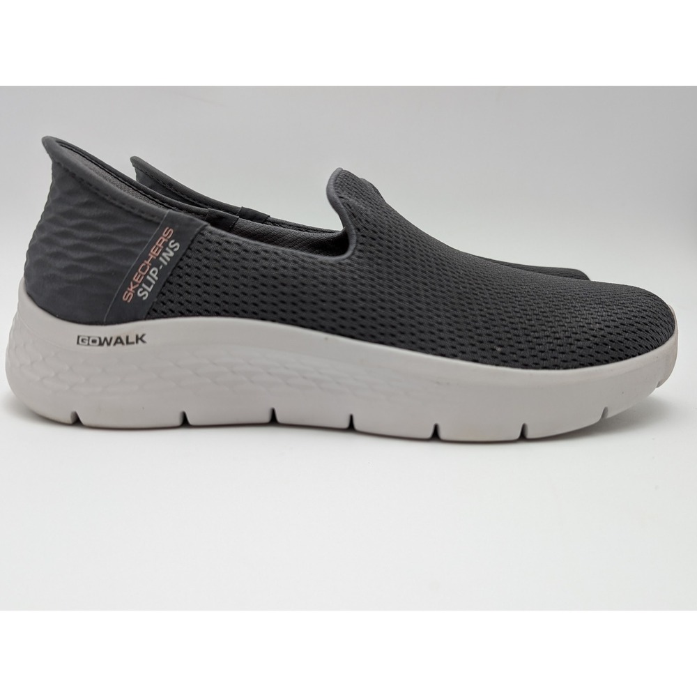 Skechers GoWalk Slip-ins Womens 8 Charcoal Grey Hands Free Walking Shoes 124963W - Picture 1 of 9